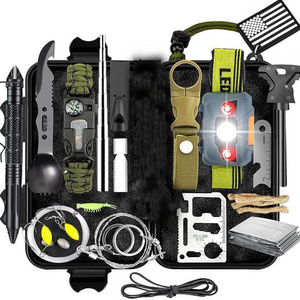 Firstents Survival Gear Emergency Camping Gear Survival Kit 12 in 1 Fishing Hunting Birthday Gifts Ideas Cool Gadget Stuffer