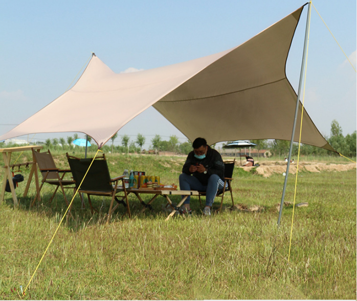 New arrival outdoor Simple portable camping rain and sun protection pergola beach awning tent