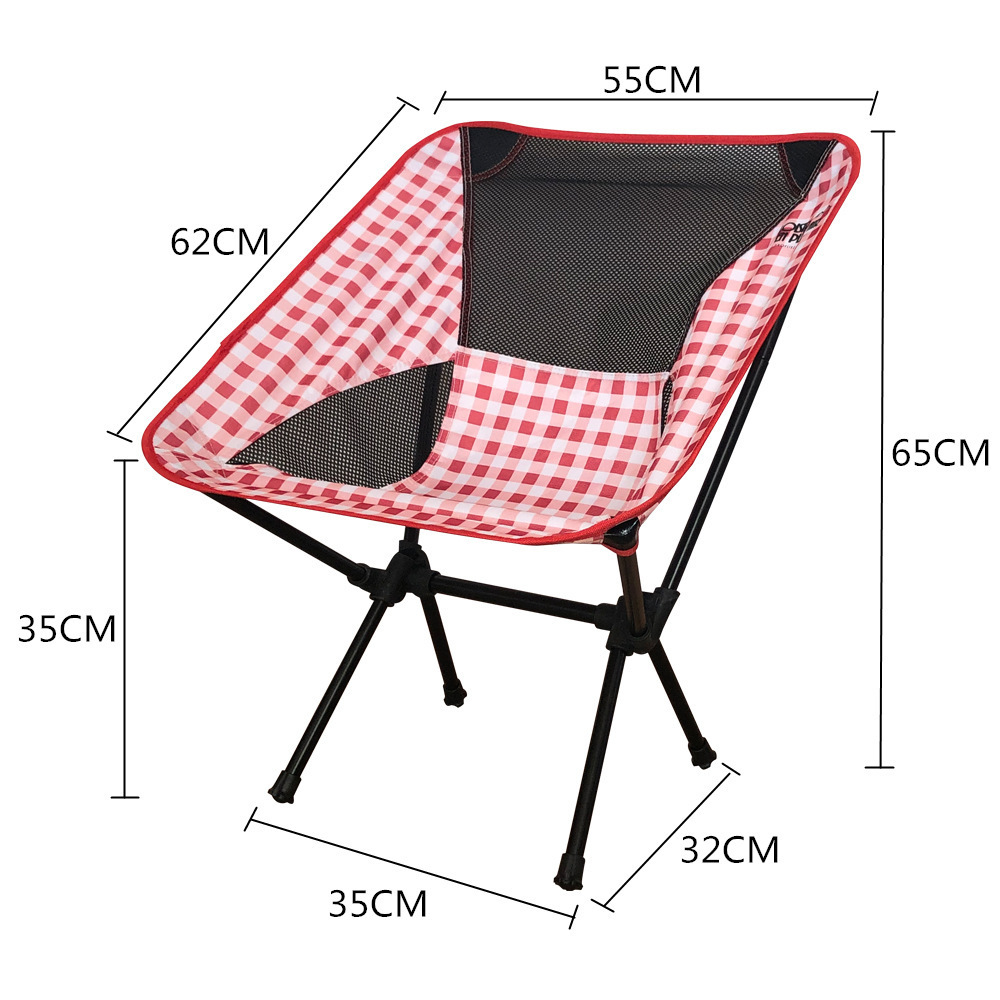 Customized Simple Fram Collapsible Folding Heavy Duty Rocking Moon Camping Chair