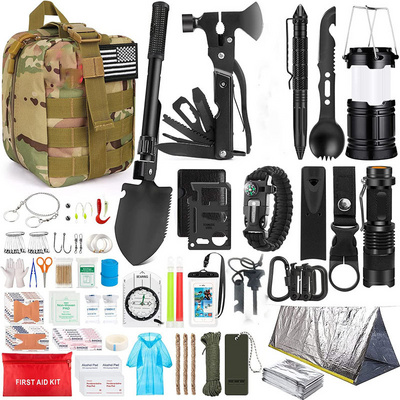 Wholesale Profession SOS Tactical Aid Outdoor Emergency Survival Kit Gear Equipment for Traveling Camping Hunting BestSuppliers