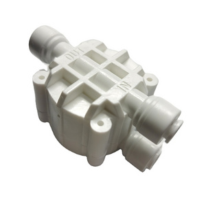 1/4" Tube 4 Way Port Auto Shut Off Valve Quick-Connect Automatic Shut Off Valve for RO Water system