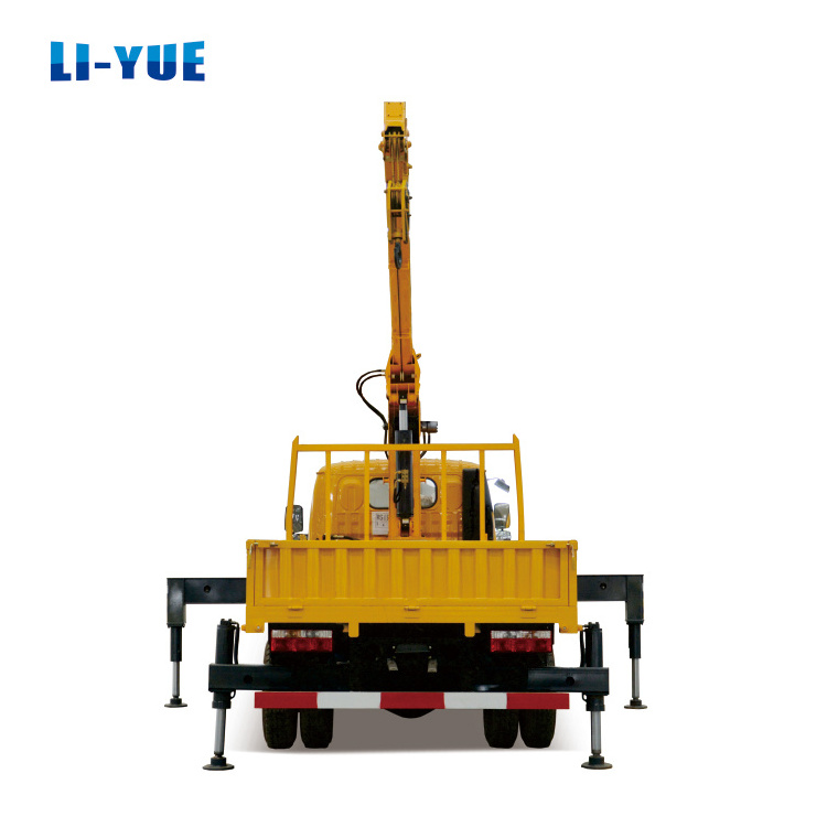 Mini boom crane trailer truck mounded boom crane