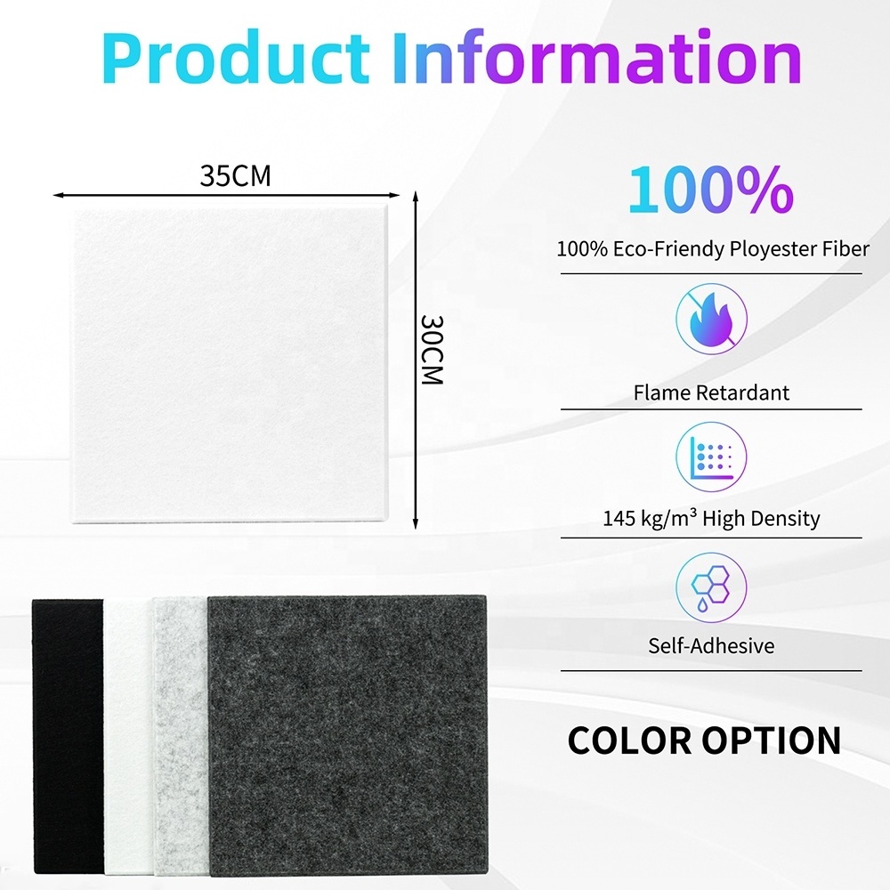 Minimum Order Quantity Sound absorption noise reduction acoustic polyester board for ceiling