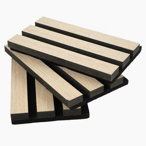 Explosive Models acoustic panels sound proof padding White oak wood slat wall panels