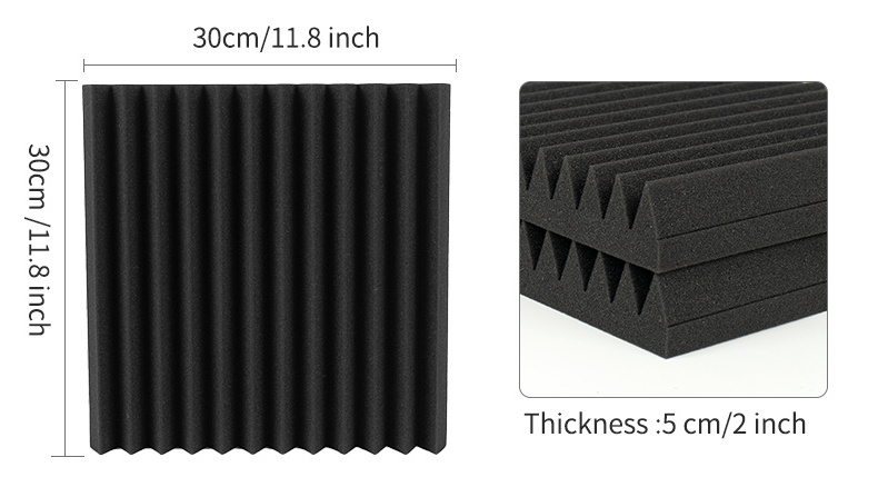 Customized New Products noise dampening sound proof foam panels for recording studio