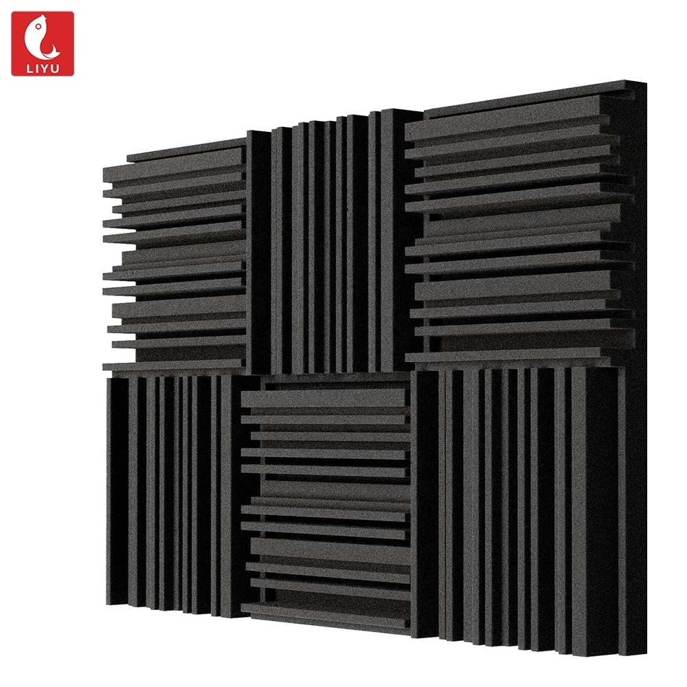 High Density Decorative Wall Soundproof Studio Sound Dampening Foam Acoustic Pyramid Foam Acoustic Panels