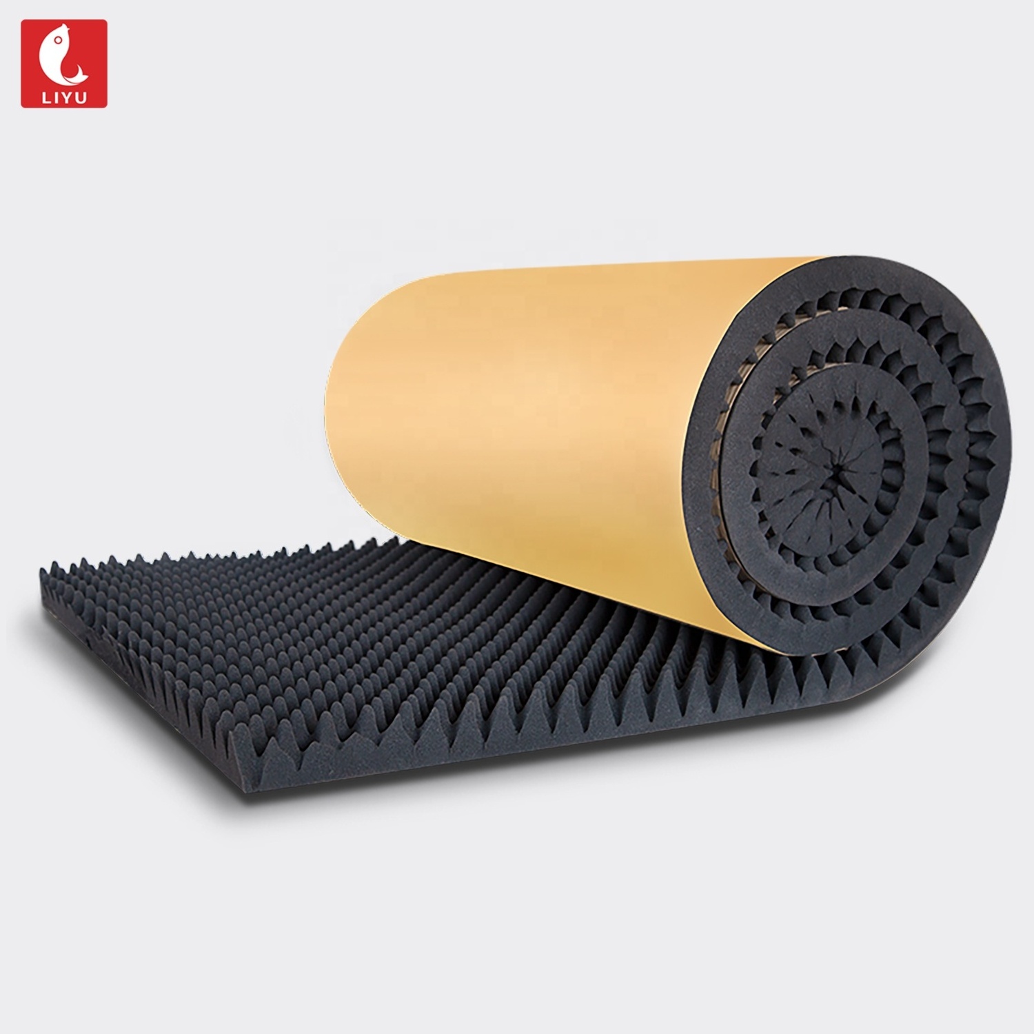 Explosive New Products acoustic panel soundproof acoustic black egg foam in roll With factory bestseller