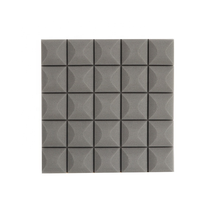 Best selling black sound diffuser absorption noise dampening foam mushroom head acoustic panels for wall