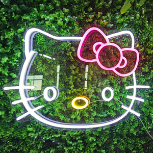 Customized Drop Shipping Manufacture Price  Waterproof IRGB Full Colors Horse Hello Kitty Led Neon Sign