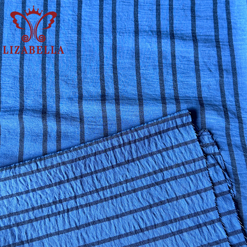 Shaoxing Lizabella Best Quality Wholesale Cey Cation Woven Fabrics for Clothing Dresses 100% Polyester Fabric GRS Sofa Textile