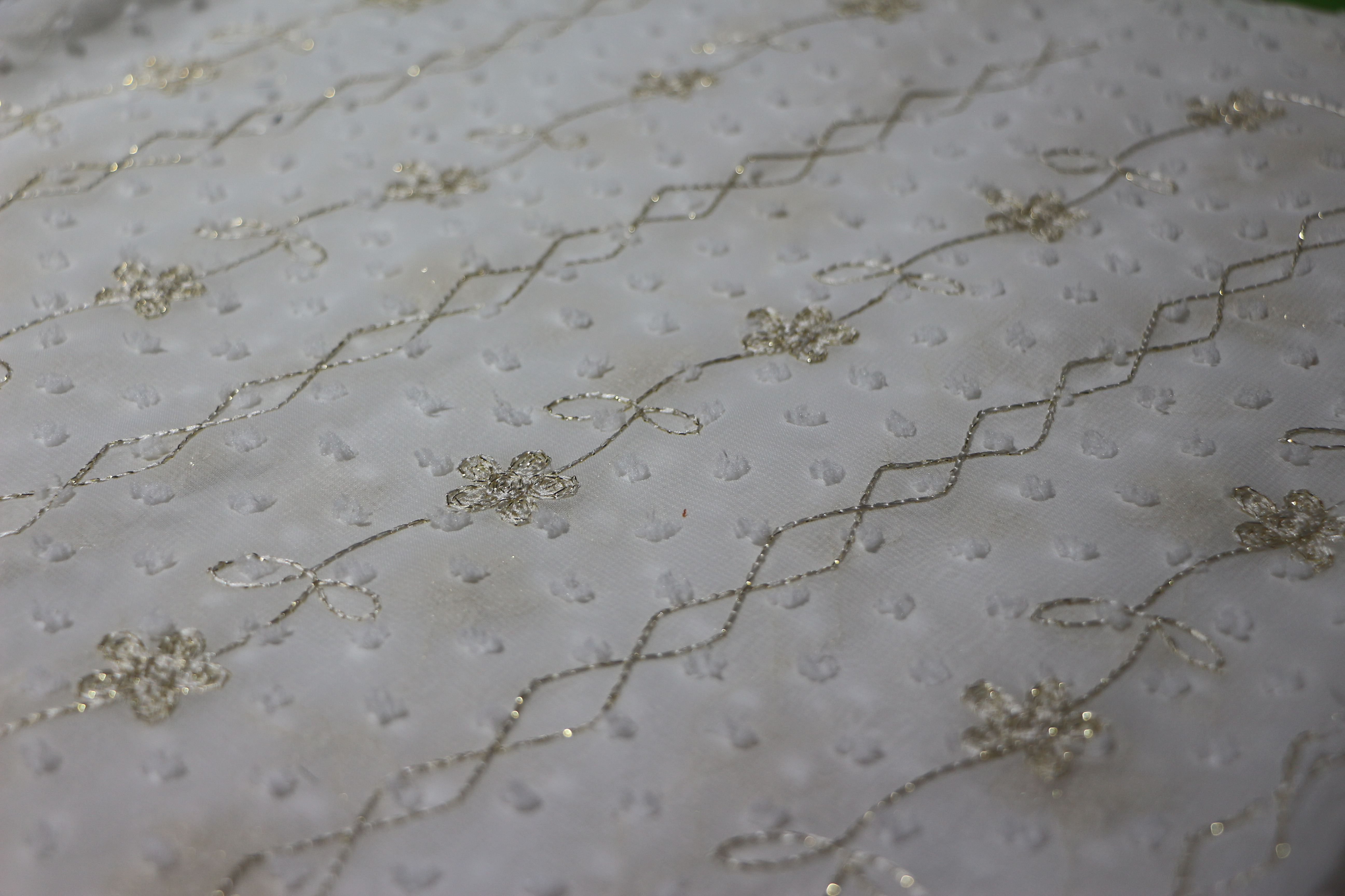 High quality Chiffon Jacquard Embroidery Fabric Muslim Jacquard Brocade Fabric