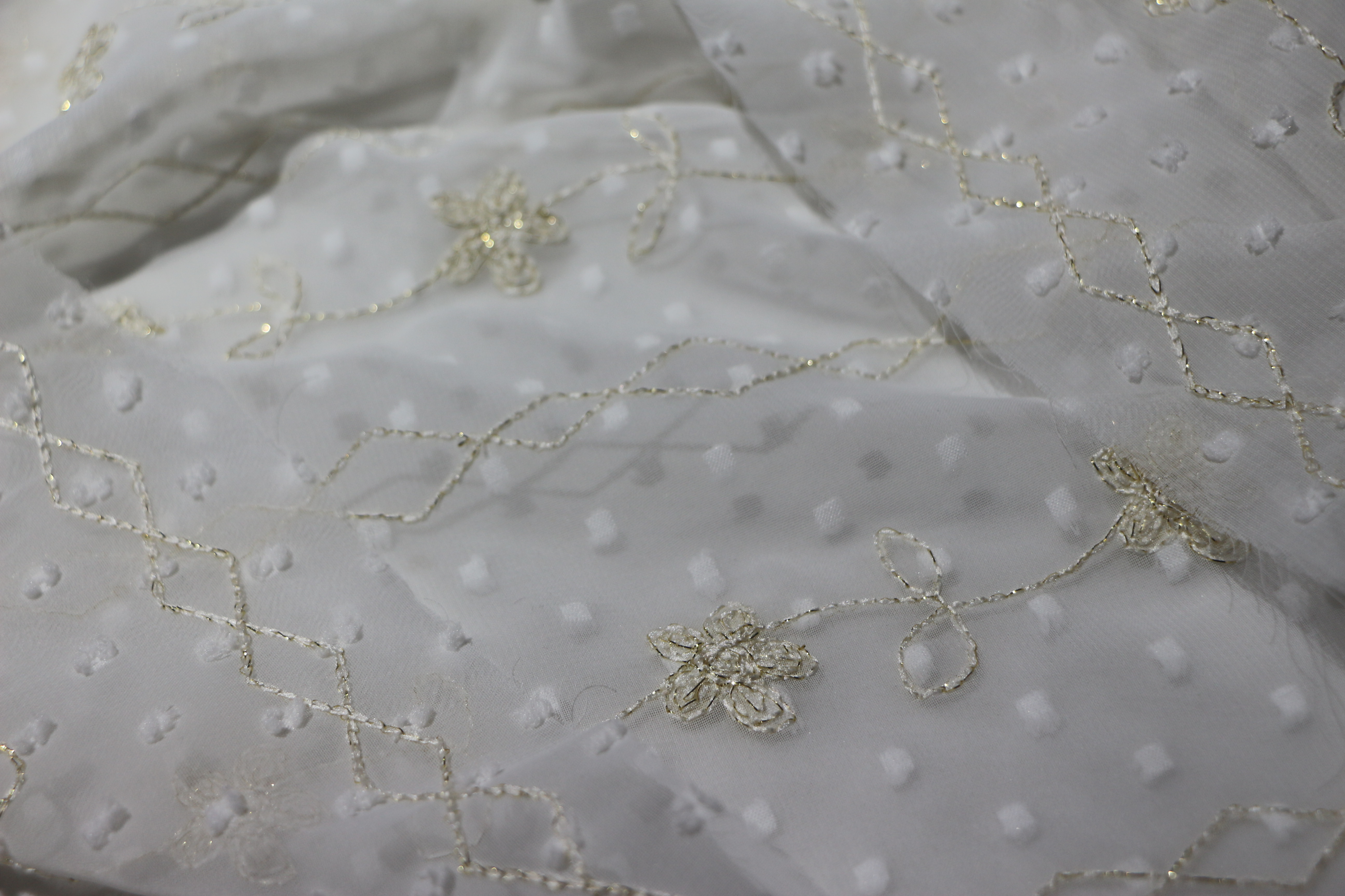 High quality Chiffon Jacquard Embroidery Fabric Muslim Jacquard Brocade Fabric