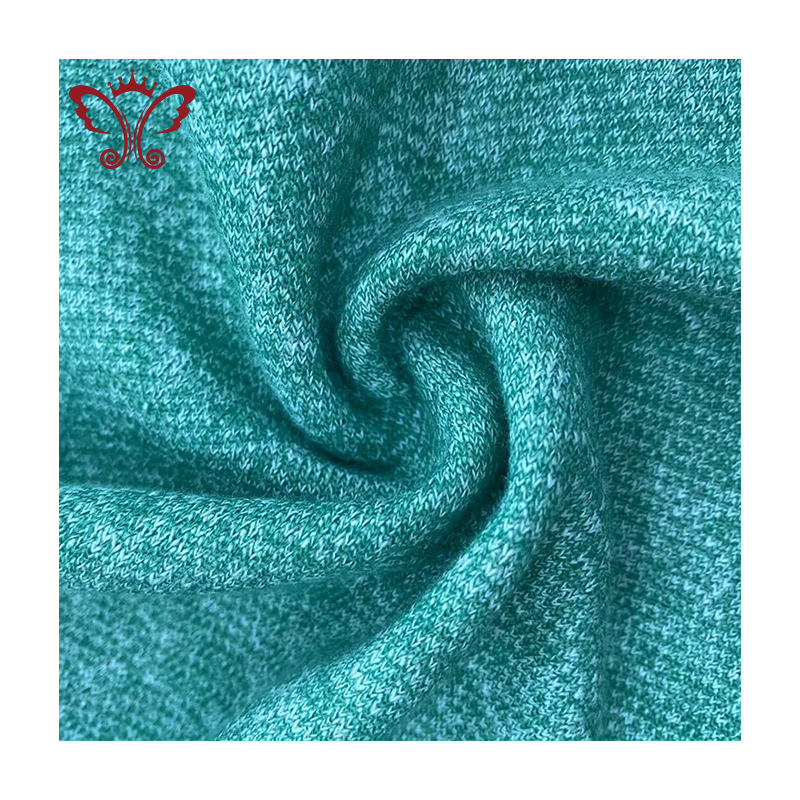 43.3% Terylene 56.7% Cotton Fleece Fabric One Side Stripe Knitted Terry Brushed Fabric