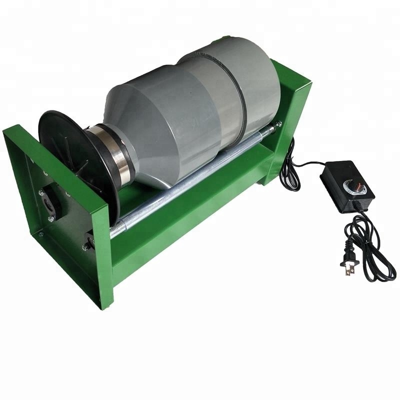 15 LB Jewelry and Glass PVC Drum Rotary Rock Tumbler and Polisher Kit,Rock Tumbler Polishing Machine