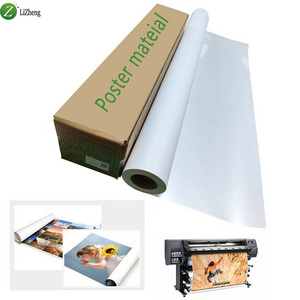 Lizheng PP Paper Flim Roll tear resistance Digital Printable Waterproof Inkjet Coated Glossy PP Synthetic Paper for Printing