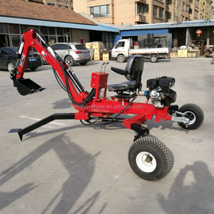 China best 9HP Gasoline engine towable mini backhoe,3 point hitch backhoe,mini backhoe loaders