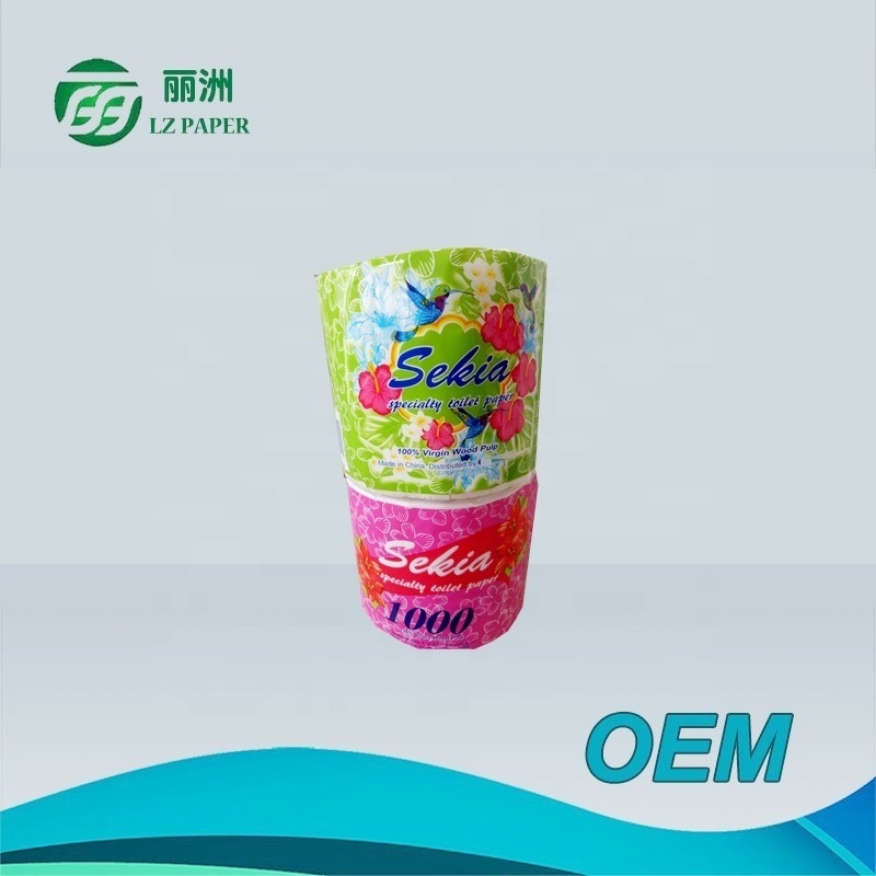 China made soft Printed white biodegradable toilet paper tissue paper toilet tissue