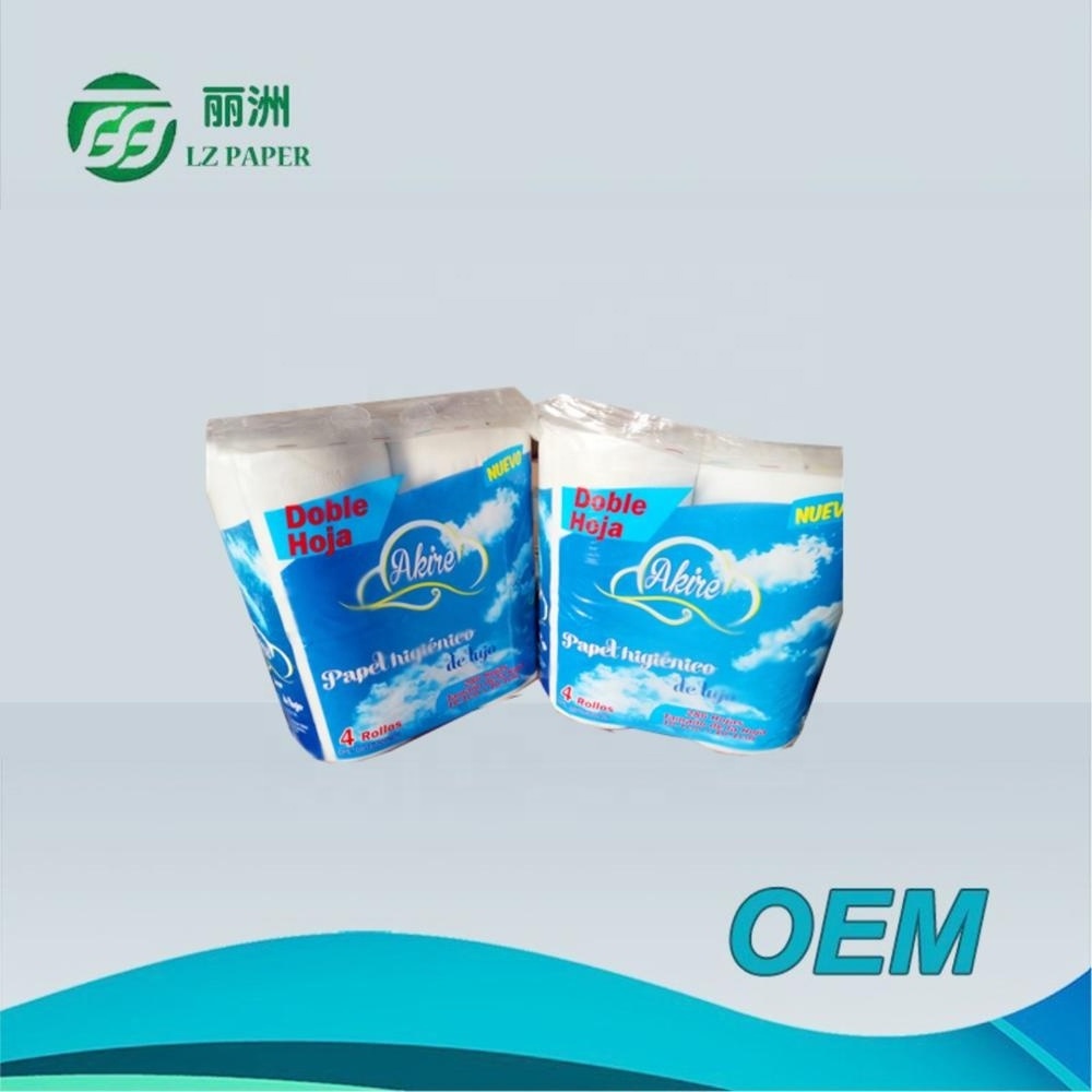 China made soft Printed white biodegradable toilet paper tissue paper toilet tissue