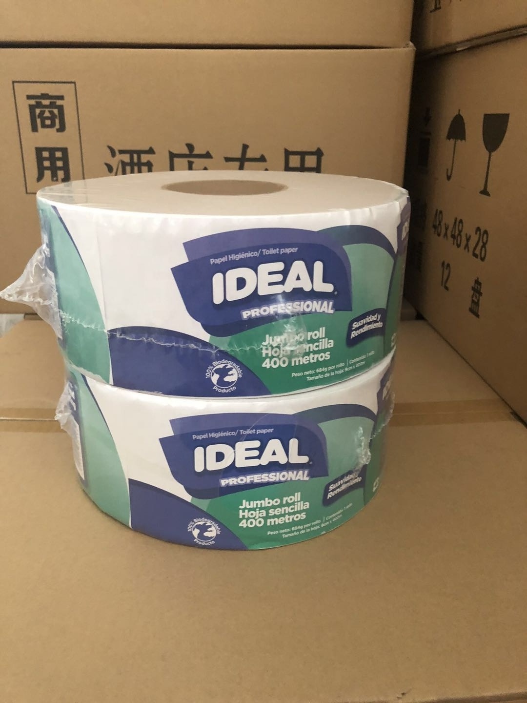 Wholesale custom toilet  tissue paper jumbo roll   toilet roll  recycle toilet paper