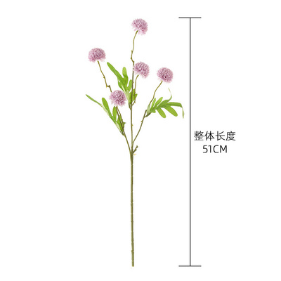 5 Heads Artificial Flowers Artificial Dandelion Flower Silk Dandelion Flowers Wedding Decoration