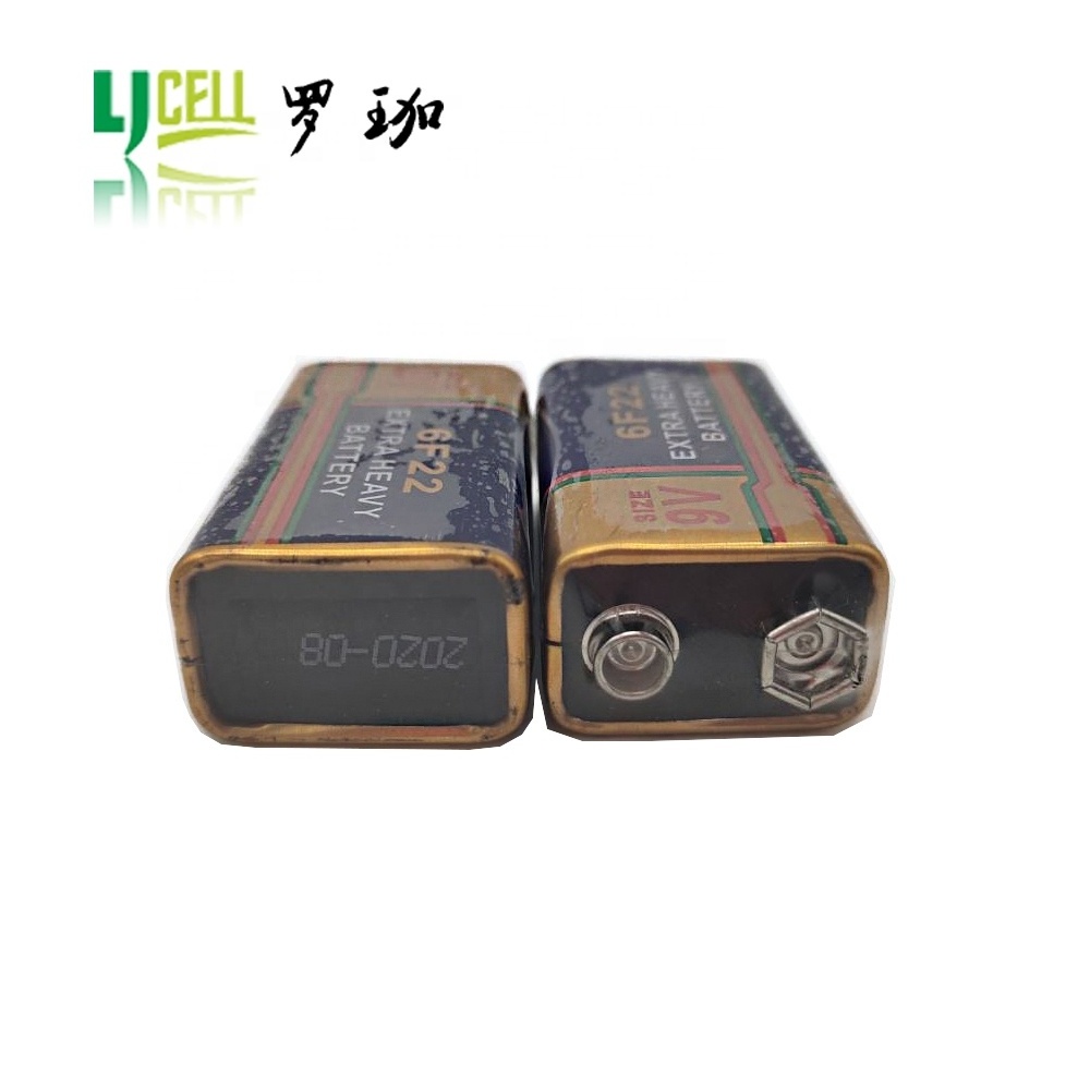 Hot sale zinc carbon dry cell 006p heavy duty battery for multimeter  6f22 9v battery