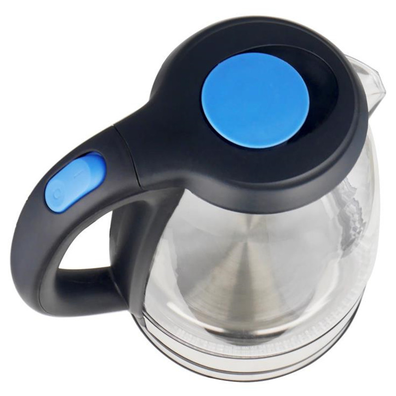 Hotel 1.8L Glass electric kettle Stainless Steel Kettle with Blue LED indicator Light for travel