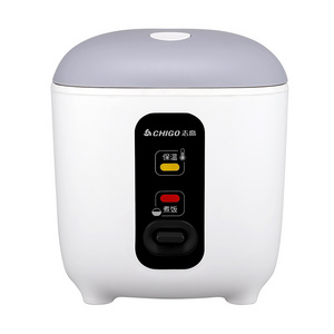 Aluminum alloy inner pot cylinder  1.2L rice cooker with stainless steel steamer