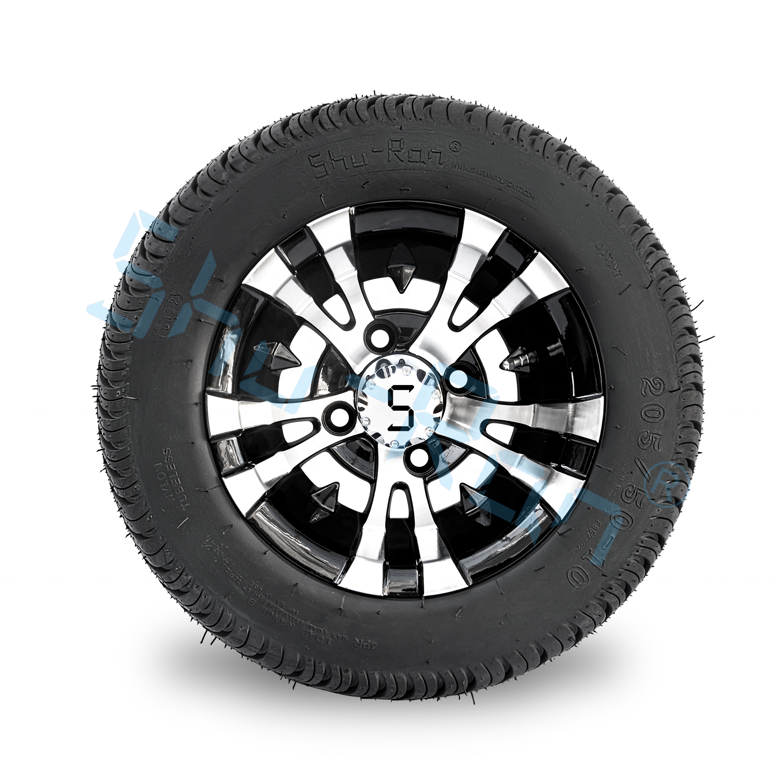 205/50-10 High Performance Tire on Turf/Asphalt and 10 inch Wheels Rims for Golf Cart Buggy