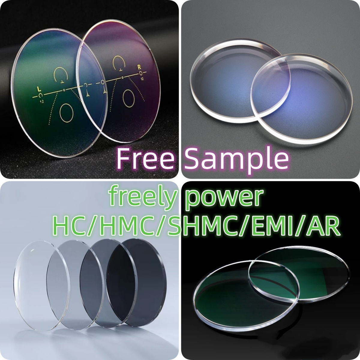 Progressive Semi Finished Lens 1.56 SF Photochromic Hmc Inner Progressive Aspheric PGX Uncut for RX Program