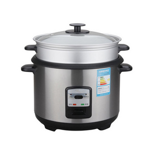 1.5L 1.8L 2L 2.8L Electronic Automatic Push Button Stainless Steel Cylinder Rice Cooker with Double Pots