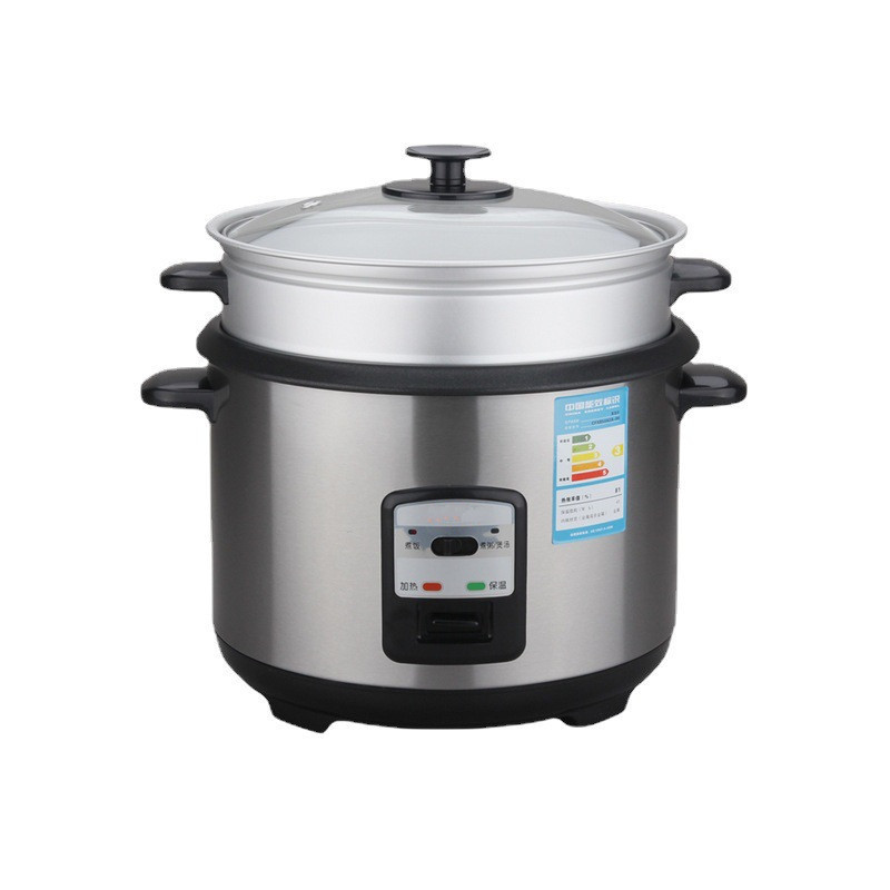 1.5L 1.8L 2L 2.8L Electronic Automatic Push Button Stainless Steel Cylinder Rice Cooker with Double Pots