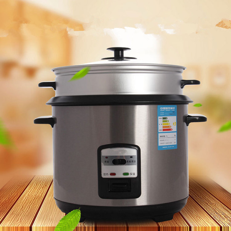 1.5L 1.8L 2L 2.8L Electronic Automatic Push Button Stainless Steel Cylinder Rice Cooker with Double Pots