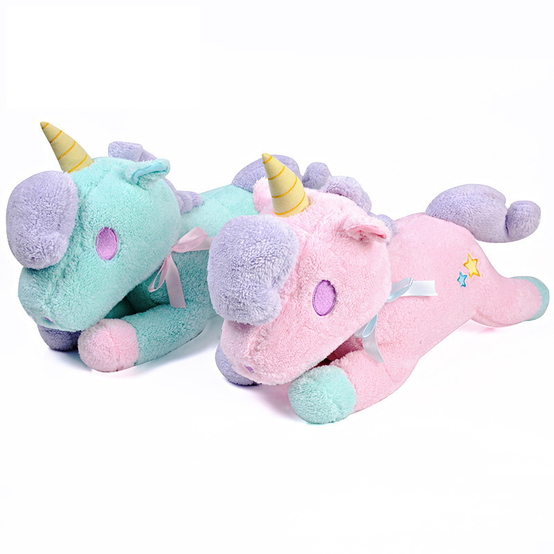 2024 Hot Selling Popular Designs Plush Toys Stuffed Animals Kawaii Pink Unicorn Pillow For Girls In Fashion Car Cushion