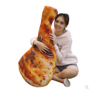 2024 Hot Selling Popular Designs Chicken Leg Plush Toys Stuffed Food Toys Customized Cartoon Food Cushion For Room Decoration