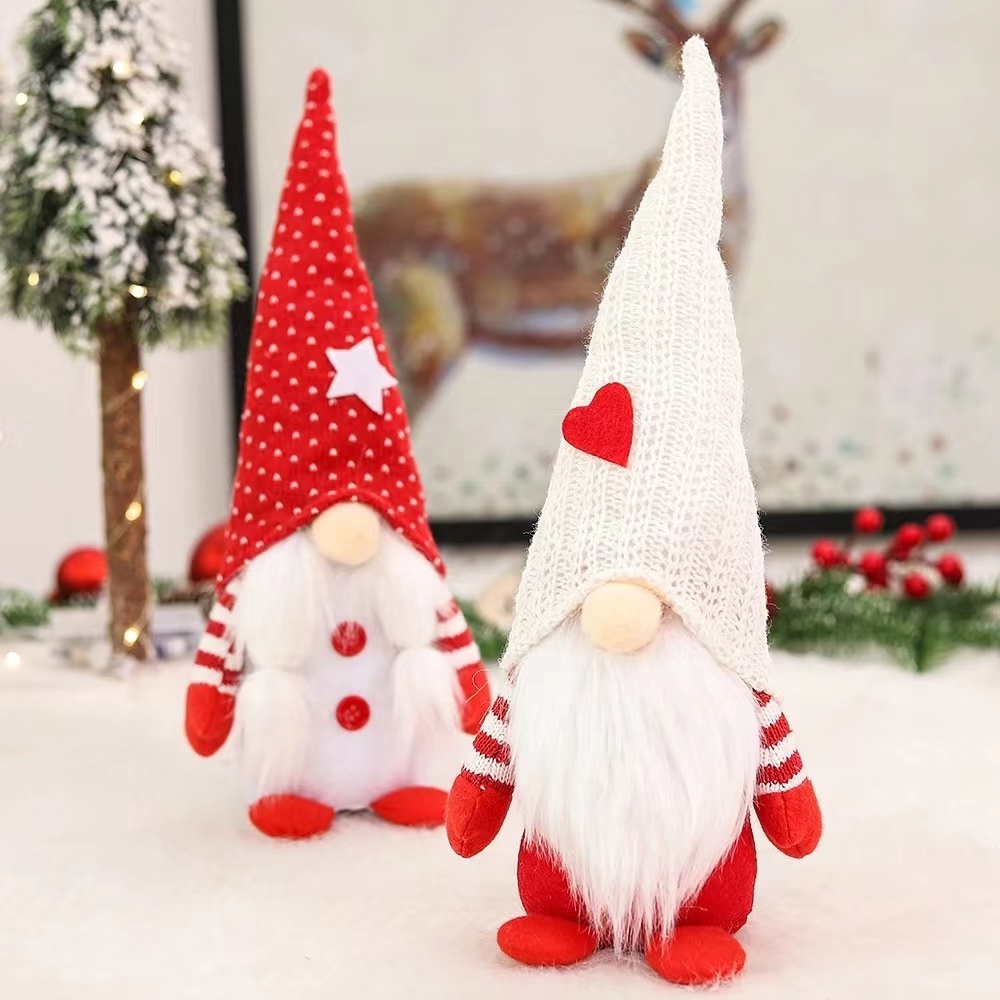 Cheap Price Christmas Custom Toys Holiday Gnome Cute Elf Stuffed Snowman Toys for Christmas Outdoor Decoration