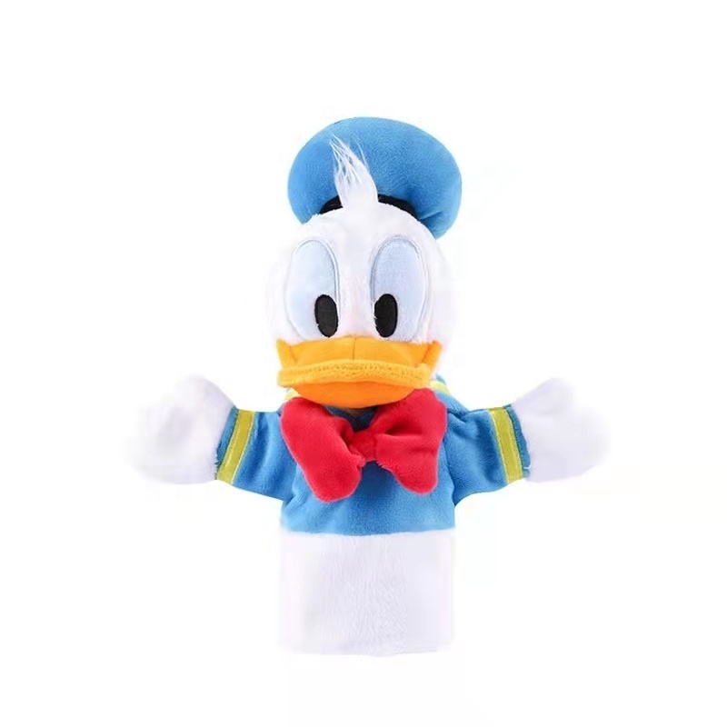 OEM Factory Baby Educational Toys Peluches Anime Hand Puppet Mickey Mouse Stuffed Puppet for Sale