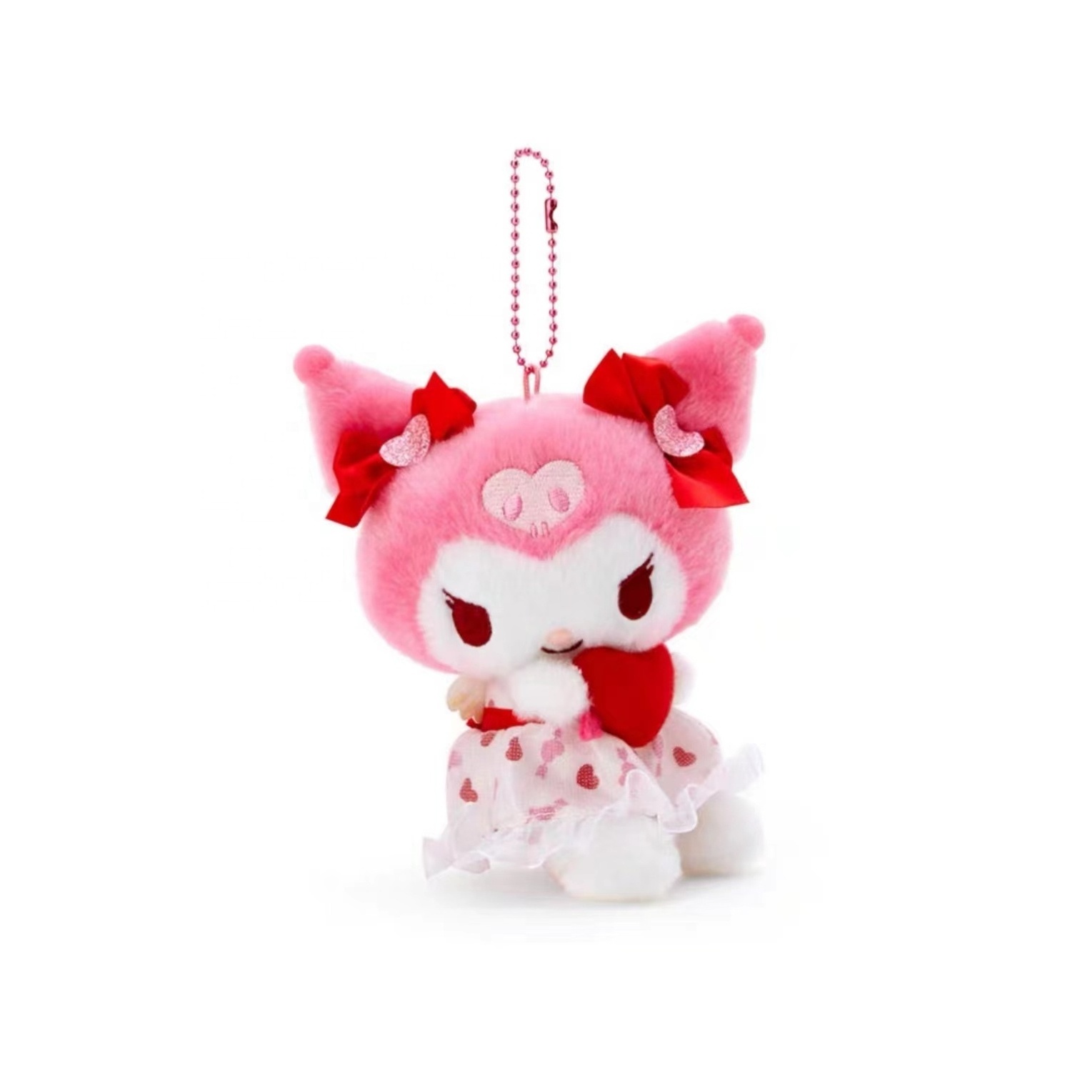 Wholesale Manufacture Valentine Gift Plush Toy Hello Kitty Lovely Key Chain Creative Pink Kuromi Bag Toys for Girls