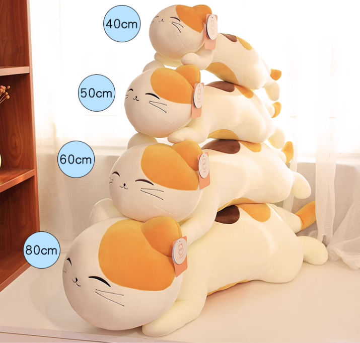 CE/ASTM 2024 Wholesale Customized Plush Animal Seat Cushion Toys Stuffed Animals Plushies Cute Fluffy Cat For Office & Bed