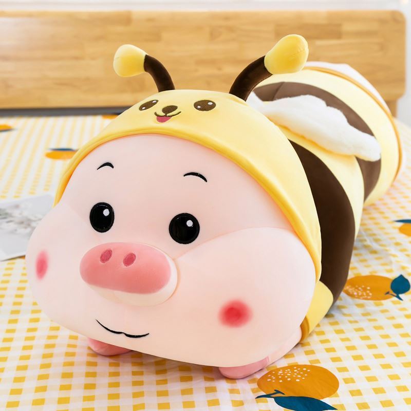 CE/ASTM 2024 Wholesale Customized Plush Bumble Bee Piggy Toys Stuffed Animals Toys Plushies Cute Fluffy Pig Comforting Baby