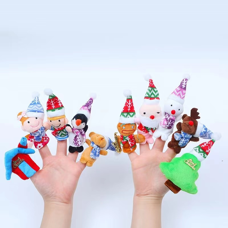 Factory Cheap Price Funny Zodiac Animal Finger Puppets Cute Duck Rabbit  Finger Puppets Toys for Kids