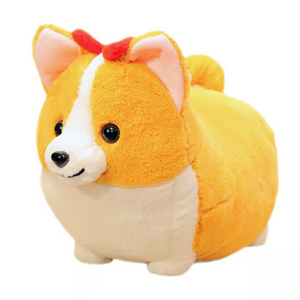 2024 Hot Selling Children Toys Custom Plush Welsh Corgi Kawaii Stuffed Animals Cute Corgi Soft Cushion Toys For Sale