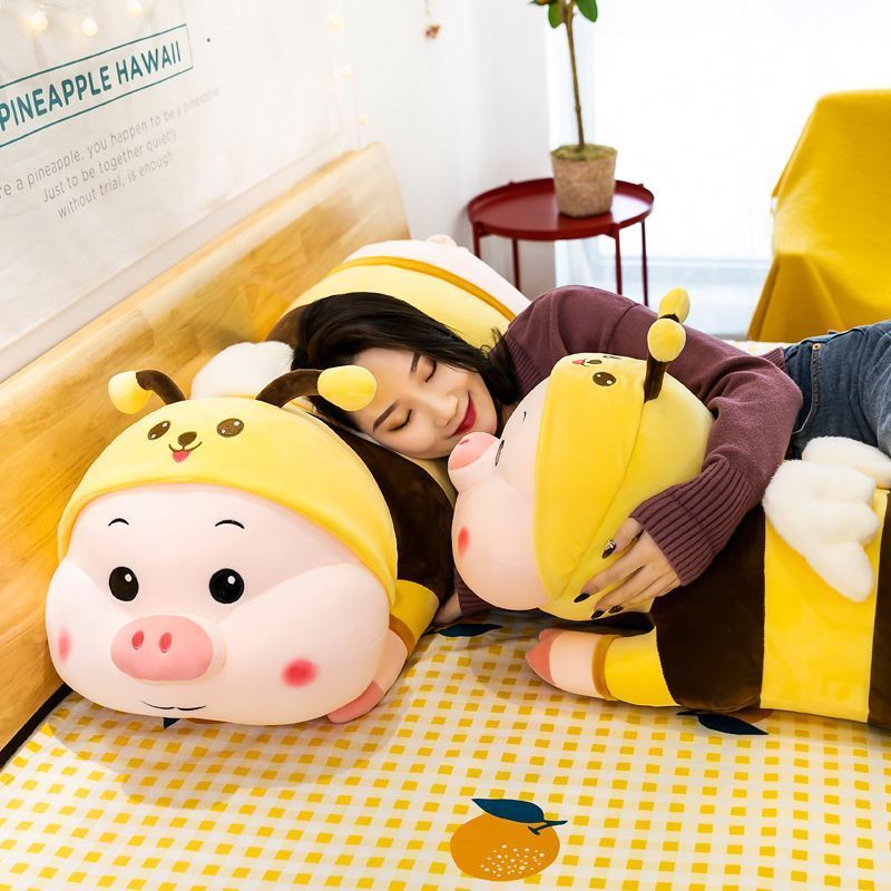 CE/ASTM 2024 Wholesale Customized Plush Bumble Bee Piggy Toys Stuffed Animals Toys Plushies Cute Fluffy Pig Comforting Baby