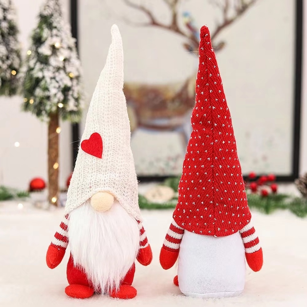 Cheap Price Christmas Custom Toys Holiday Gnome Cute Elf Stuffed Snowman Toys for Christmas Outdoor Decoration