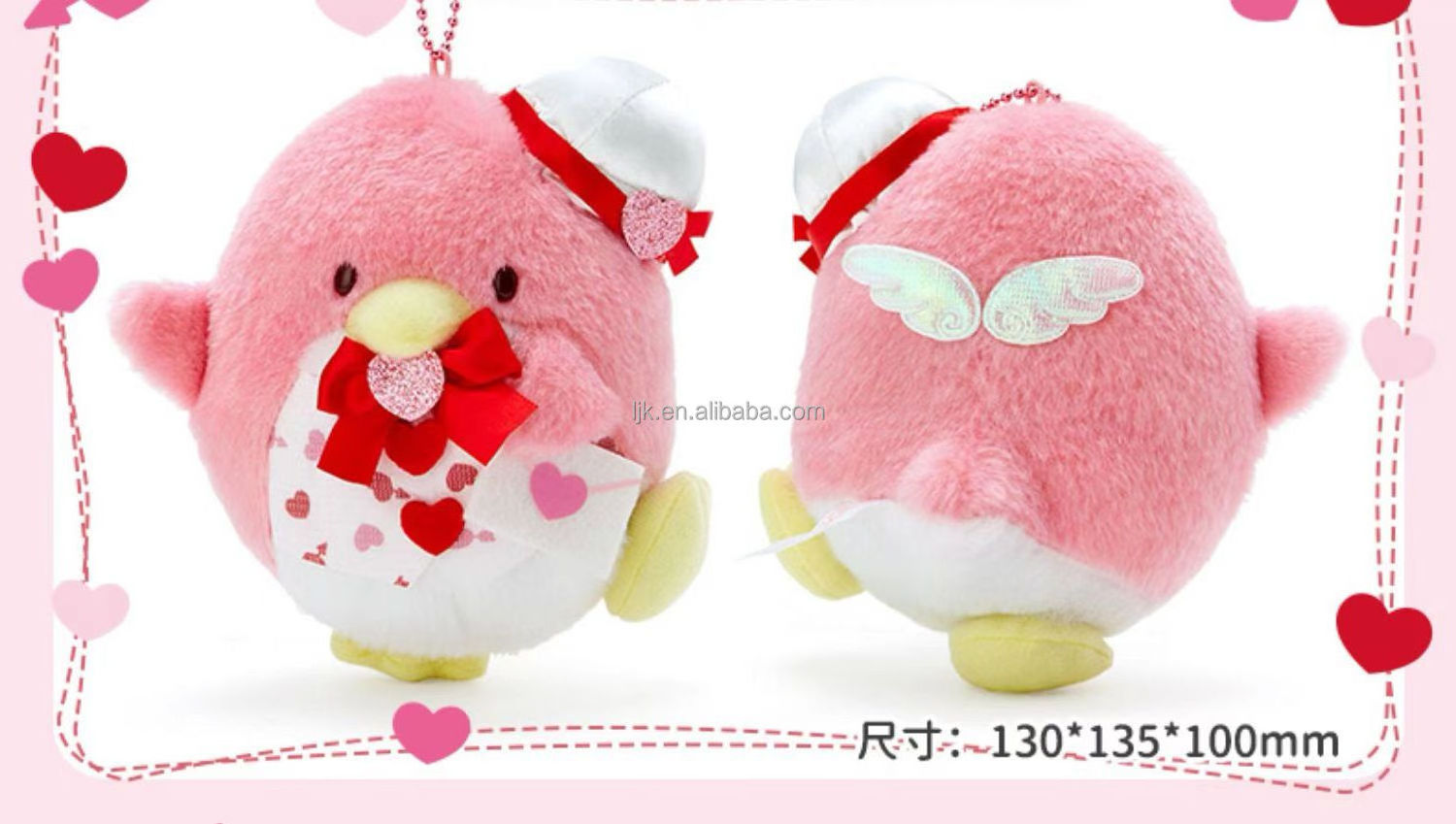 Wholesale Manufacture Valentine Gift Plush Toy Hello Kitty Lovely Key Chain Creative Pink Kuromi Bag Toys for Girls