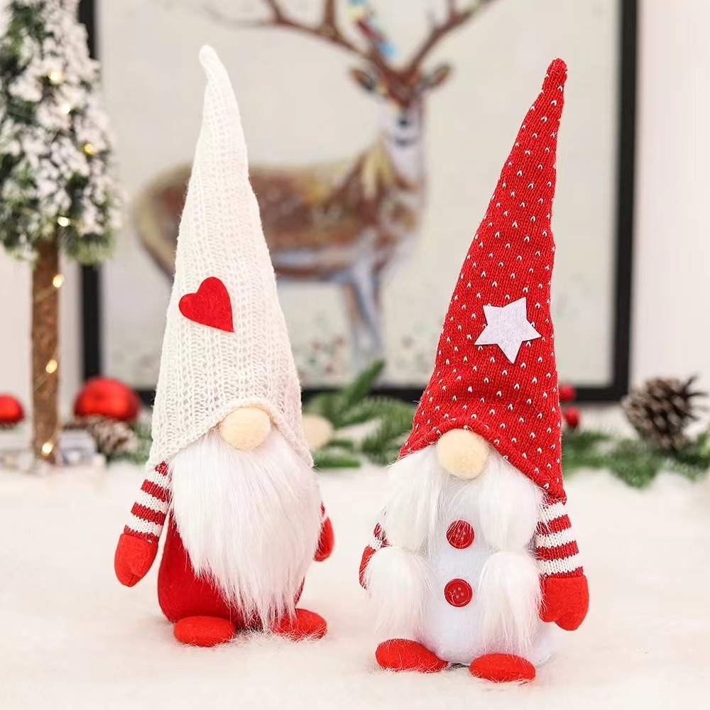 Cheap Price Christmas Custom Toys Holiday Gnome Cute Elf Stuffed Snowman Toys for Christmas Outdoor Decoration