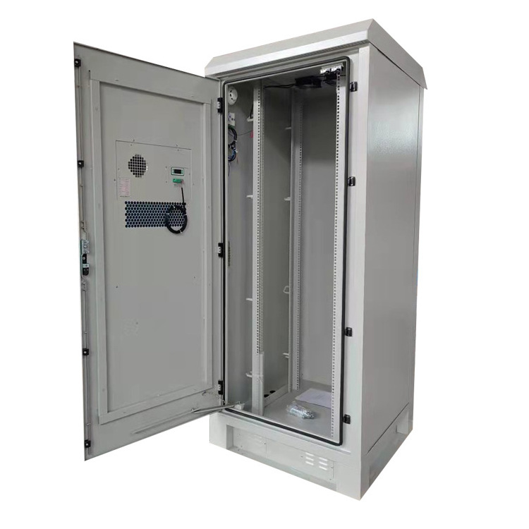 19 inch rack outdoor telecom battery cabinet with air conditioner waterproof enclosure