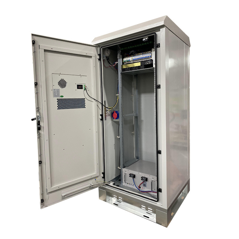 weatherproof telecom equipment electrical outdoor cabinet enclosure for UPS battery power distribution supply rectifier cabinet