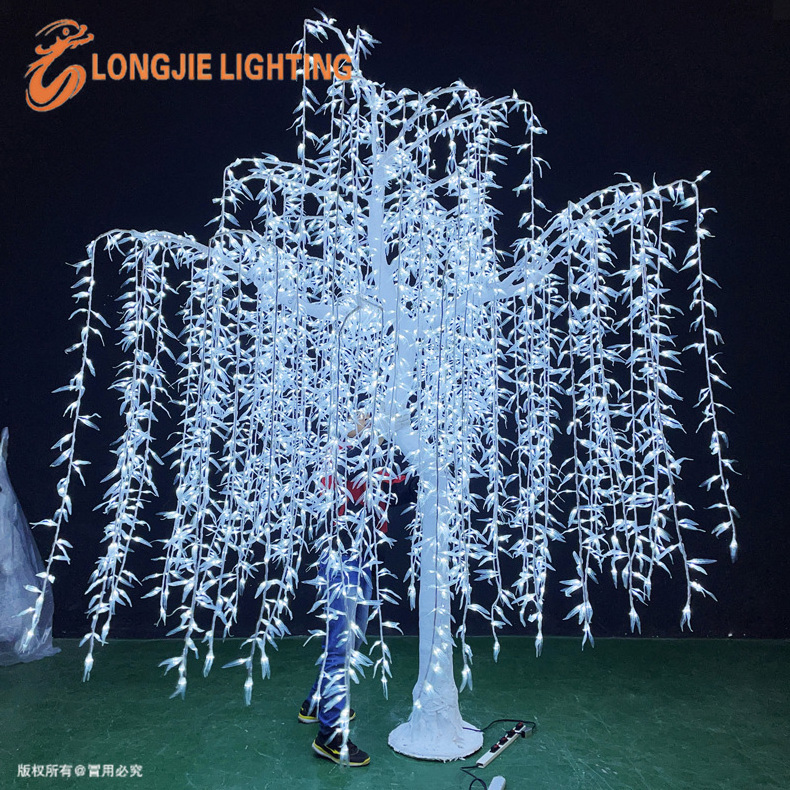 H:350CM 5400 leds outdoor led willow tree lights lighted willow tree