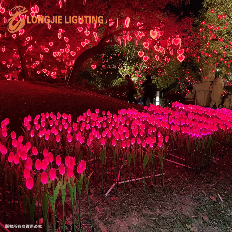 H:70CM luminous artificial decoration led flower light for wedding