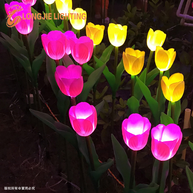 H:70CM luminous artificial decoration led flower light for wedding